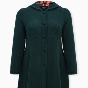 Torrid Dark Green Kids Pea Coat